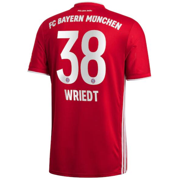 Bayern Munich Home Kit Soccer Jersey Wriedt 38 2020/21